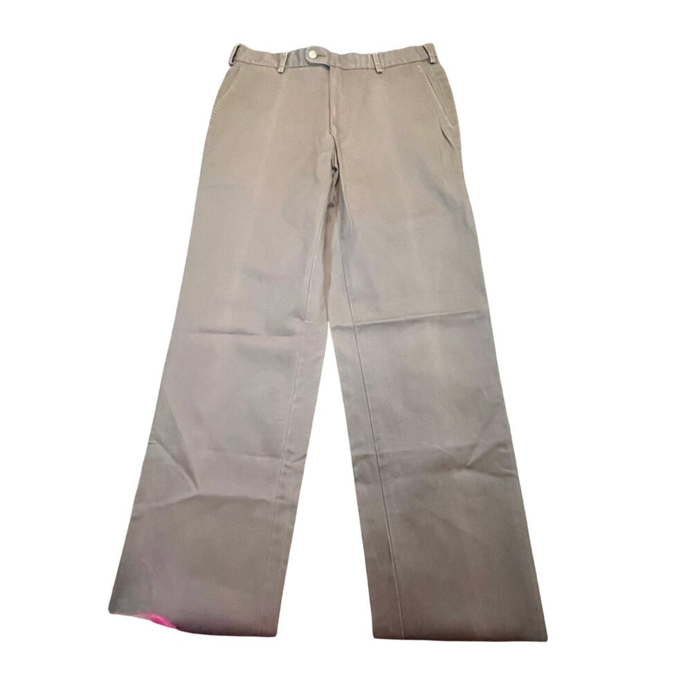 Peter Millar Brown Dress Pants Mens 32 Flat Front Straight Career Chino